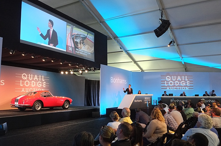 No GTO this year, but the 'Interim' 250 GT Berlinetta contributed around 20% of Bonhams' gross - and now heads to Europe