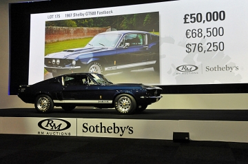 Terrific Shelby GT500 Fastback eventually sold for £126k