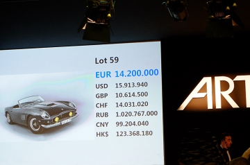Big figures: the ex-Delon Ferrari's 14.2m euros hammer price