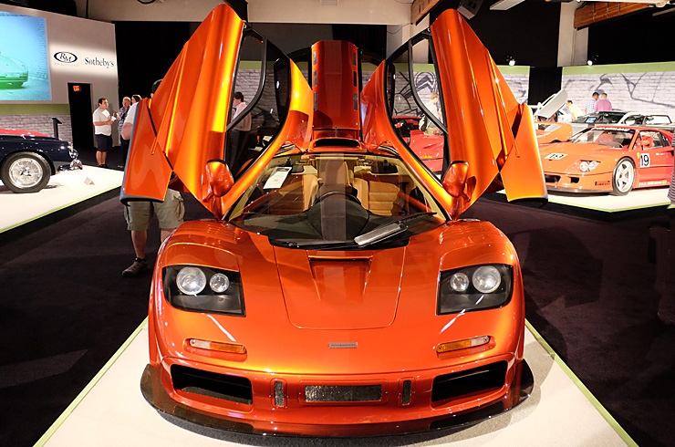 Brilliantly liveried McLaren F1 went for $13.75m - the first non-Ferrari in the top ten