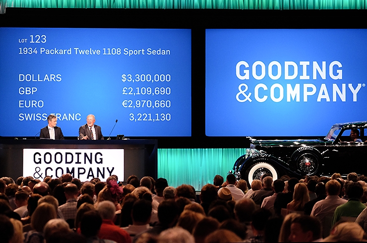 Estimated at $2m to $3m, this 1934 Packard Twelve sold for $3.3m hammer at Pebble Beach in 2015
