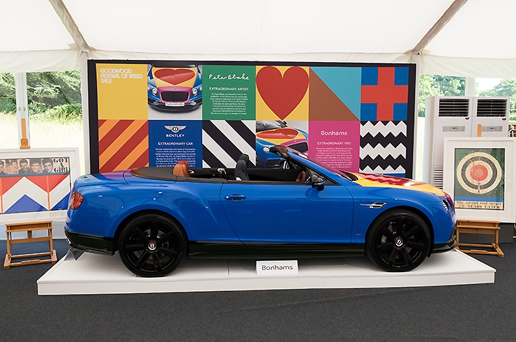 Bentley painted by Peter Blake raises £250k for charity