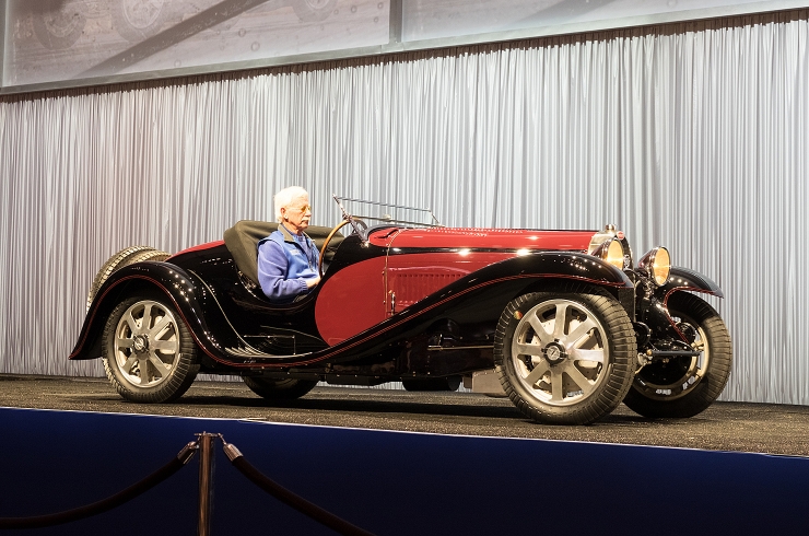 Timeless Bugatti Type 55 Roadster sits patiently for the hammer to fall
