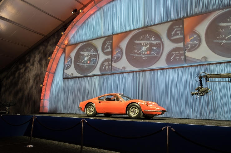 Another day, another 'Rosso Dino' 206 GT. Gooding's sold for $368.5k gross. Est. $400k to $500k