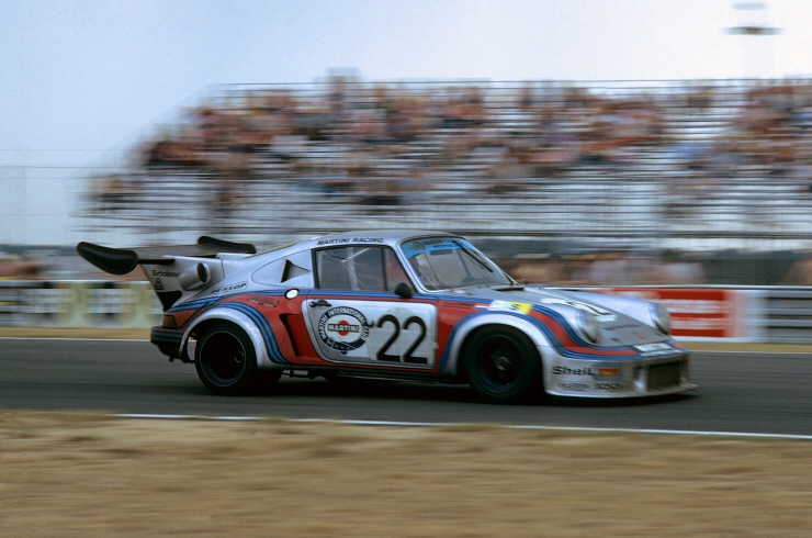 The real deal: Gooding's 1974 RSR 2.1 Turbo on its way to second at Le Mans