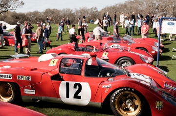 A riot of... red: the NART cars