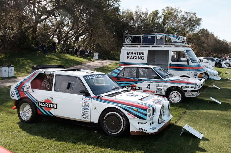 Stellar line-up of factory Lancia rally cars included a support truck