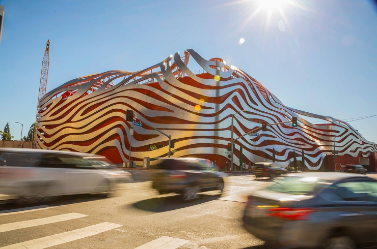 Stunning Petersen Museum in SoCal sunshine