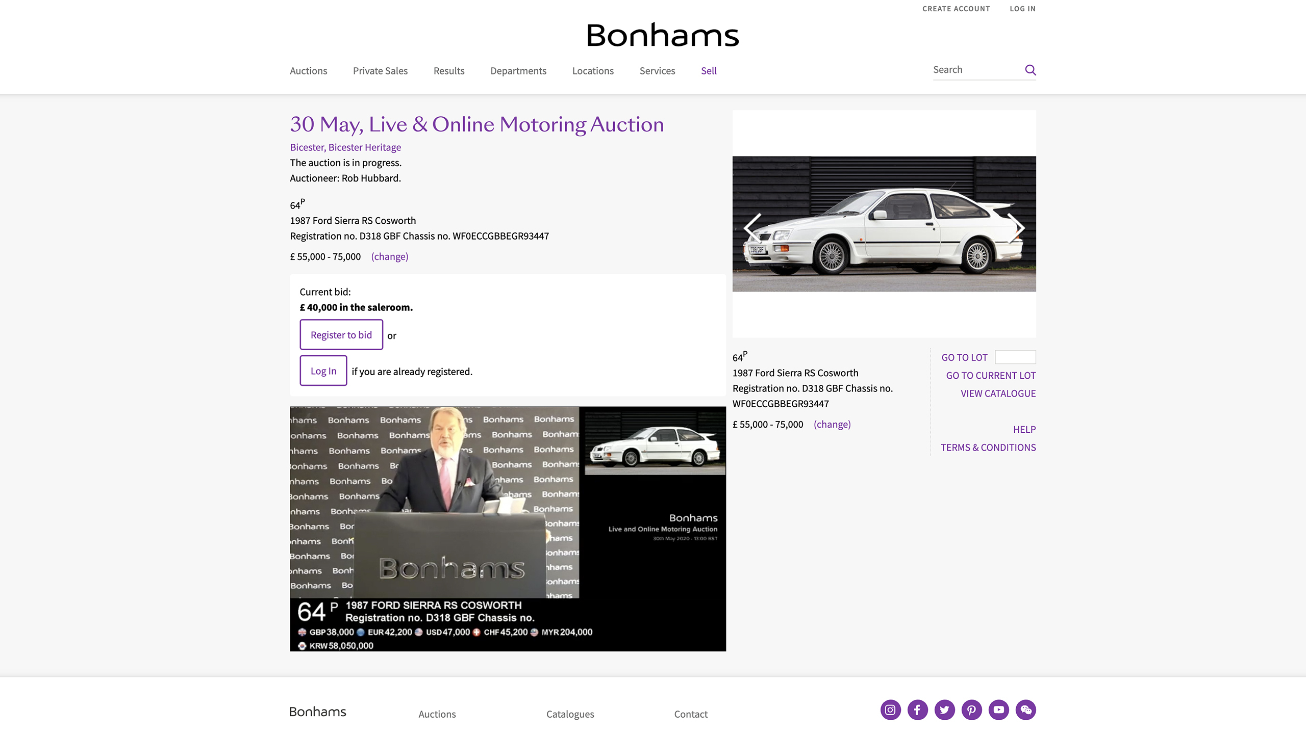 Bonhams’ and Silverstone Auctions’ live online May 2020 sales