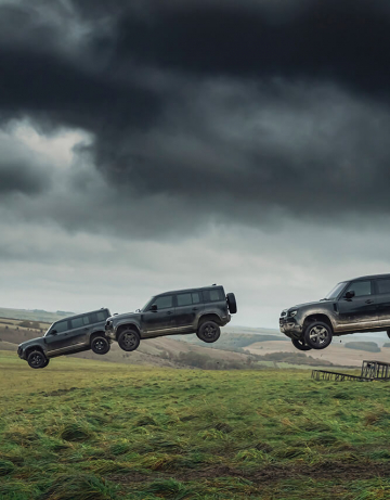 A pre-production Land Rover Defender 110 No Time To Die stunt car. Est. £300k - 500k